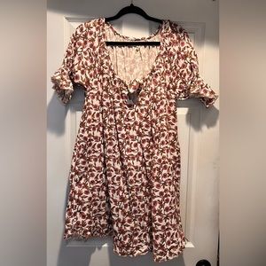 Brand New Natural Life floral cotton dress M